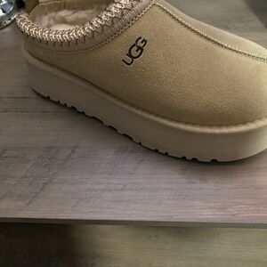 UGG Women's Beige Platform Mules